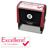Auto-encreur "Excellent !" Tampon en caoutchouc pour commentair (En situation)