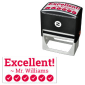 Auto-encreur Inspiration "Excellent !" Marquage du tampon en ca (En situation)
