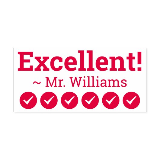 Auto-encreur Inspiration "Excellent !" Marquage du tampon en ca (Design)