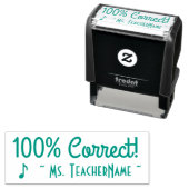 Auto-encreur Inspirer "100% correct !" Marquage du tampon en ca (En situation)