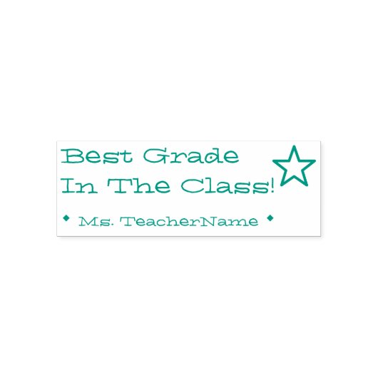 Auto-encreur "Meilleure Qualité En Classe !" Marquage du tampon (Design)