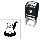 Auto-encreur Modèle de clipart du tampon d'encre (En situation)