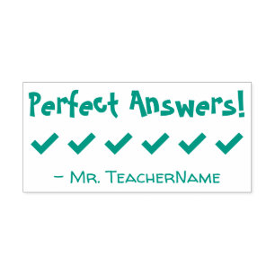 Auto-encreur "Réponses parfaites !" Classement du tampon en cao