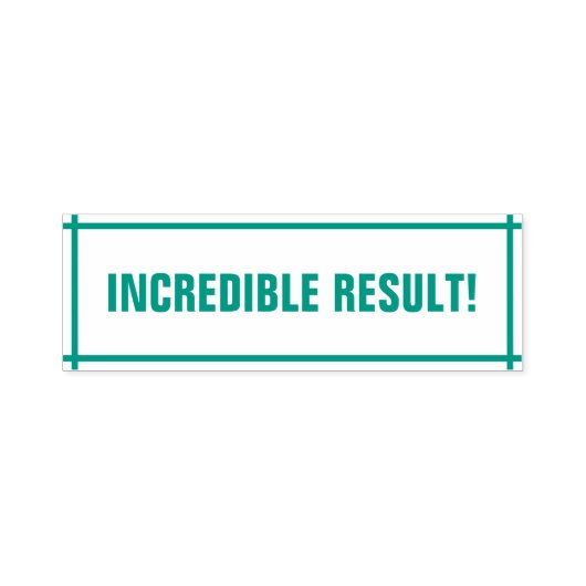 Auto-encreur "RÉSULTAT INCROYABLE !" Marquage du tampon en caou (Design)