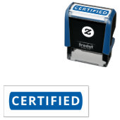 AUTO-ENCREUR TAMPON EN CAOUTCHOUC CERTIFIÉ SIMPLE (En situation)