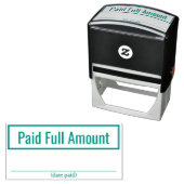 Auto-encreur Tampon en caoutchouc de base "payé en totalité" (En situation)