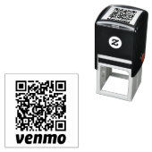 Auto-encreur Tampon en caoutchouc de paiement à code QR (En situation)