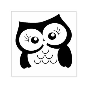 Auto-encreur Tampon en caoutchouc mignon de hibou