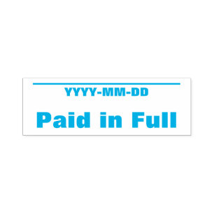 Auto-encreur Tampon en caoutchouc "payé en entier"