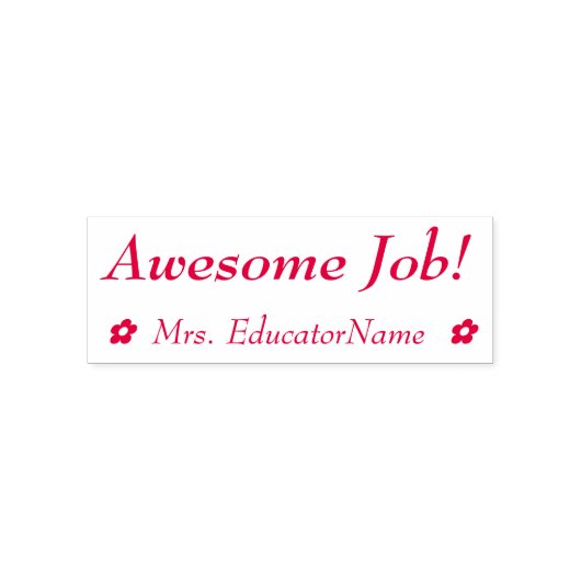 Auto-encreur Tampon en caoutchouc pour assistant d'enseignement (Design)