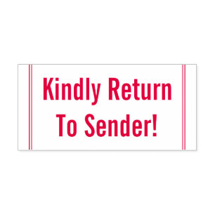 Auto-encreur Tampon en caoutchouc "Veuillez retourner à l'expéd