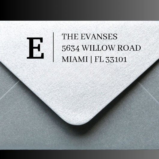 Auto-encreur Timeless Monogram Tampon Adresse Mailing