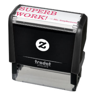 Auto-encreur "TRAVAIL SUPERBE encourageant !" Tampon en