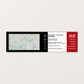 Auto-engine, automatische mechanisme en reparaties visitekaartjes (Binnenkant ongevouwen)