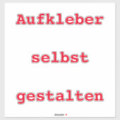 Auto-façonner les autocollants (Feuille)