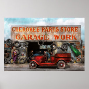 Auto - Garage - Cherokee Onderdelen Winkel - 1936 Poster