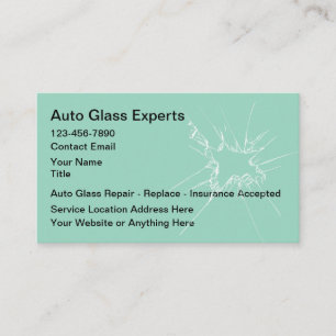 Auto Glass Mobile Repair Service Visitekaartje
