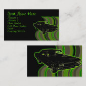 Auto - Groen en zwart Visitekaartje (Voorkant / Achterkant)