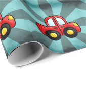 Auto illustratie cadeaupapier (Rol Hoek)