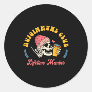 Auto-immuunziekte bewustzijn Auto-immuunziekte Clu Ronde Sticker