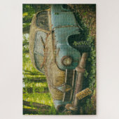 auto in de puzzel van de bossen (Verticaal)