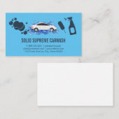 Auto in water | Schoonmaakartikelen Visitekaartje (Voorkant / Achterkant)