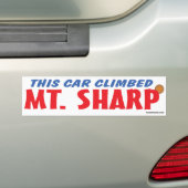 Auto klom Mt scherp Bumpersticker (Op auto)