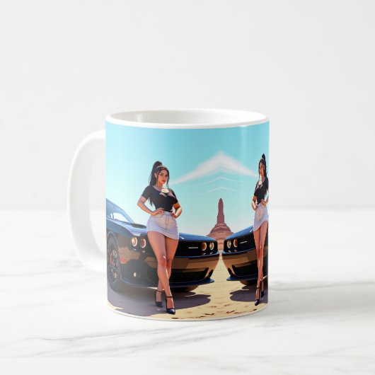 auto koffiemok (Voorkant links)