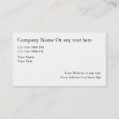 Auto Lichaam die Visitekaartjes detailleren (Achterkant)