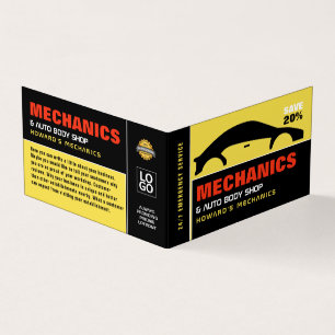 Auto-Logo, automatische mechanisme en reparaties, Visitekaartjes