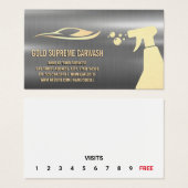 Auto Logo | Metaal | Trouw Visitekaartje (Voorkant /achterkant)