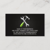 Auto Logo | Sportauto | Snelheidsmeter | QR-code Visitekaartje (Achterkant)