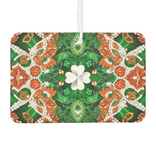 Auto luchtverfrissers met Ierse kleuren Design