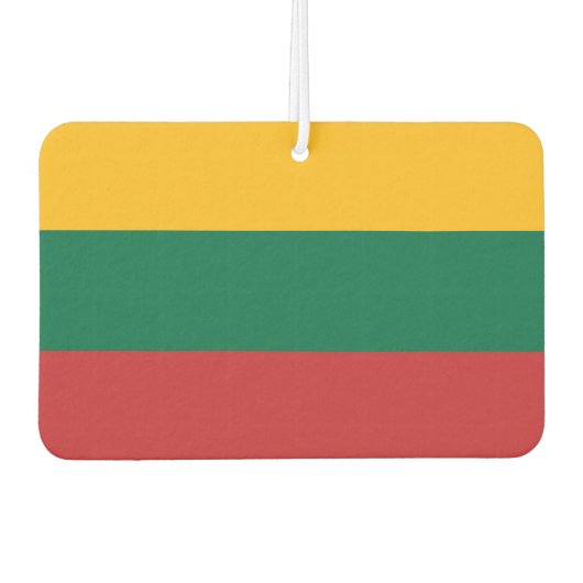 Auto Luchtverfrissers met Vlag van Litouwen (Voorkant)