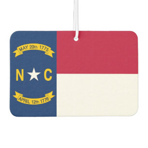 Auto Luchtverfrissers met Vlag van North Carolina