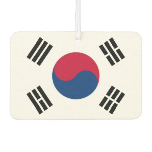 Auto Luchtverfrissers met vlag van Zuid-Korea