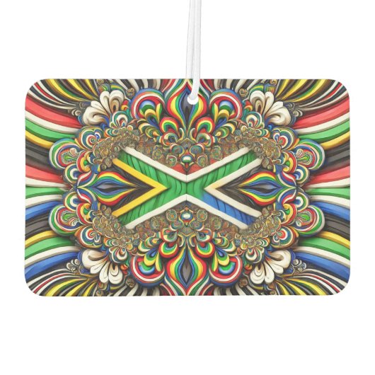 Auto Luchtverfrissers met Zuid-Afrika Kleuren Ontw (Achterkant)