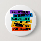 Auto Magnet. LGBT+Pride. Queer. BUTTON M (Voorkant)