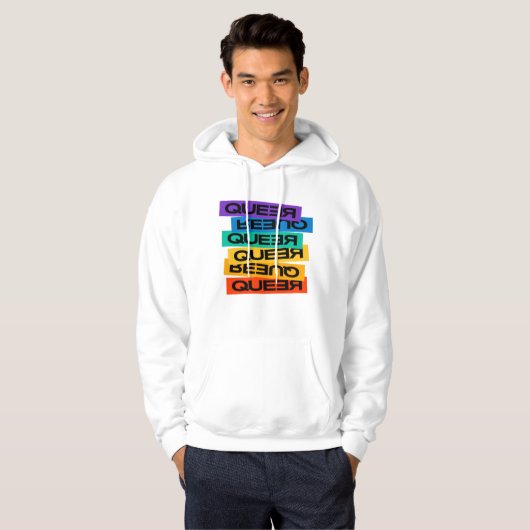 Auto Magnet. LGBT+Pride. Queer. Hoodie (Voorkant volledig)