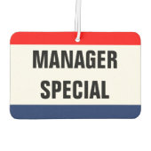Auto Manager Special Promo Signaal  Luchtverfrisser (Achterkant)