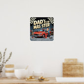 Auto Master Papa Retro Poster numérique Imprimer (Cuisine)