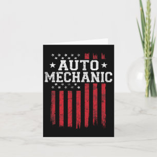Auto Mechanic Amerikaanse Vlag USA Patriot Kaart
