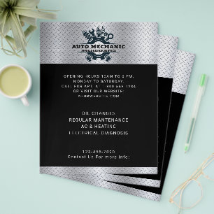 Auto Mechanic Automotive Reparatie Service Flyer