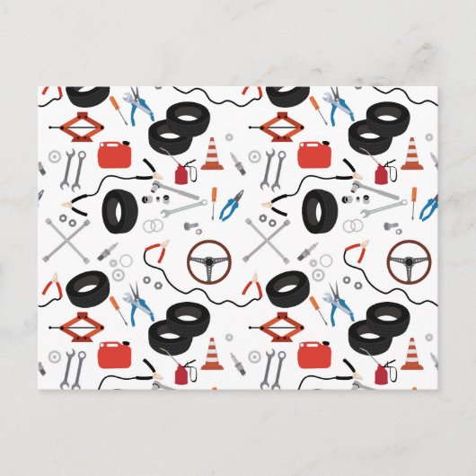 Auto Mechanic Automotive Tools Feestdagenkaart (Voorkant)