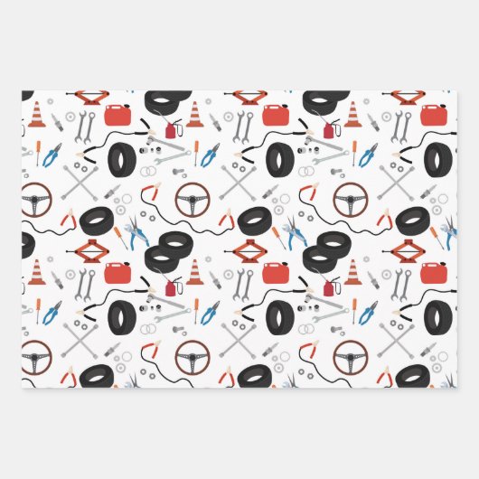 Auto Mechanic Automotive Tools Inpakpapier Vel (Voorkant 3)