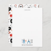 Auto Mechanic Automotive Tools Notitiekaartje (Voorkant / Achterkant)