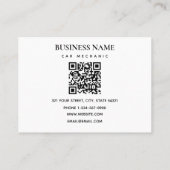 Auto Mechanic Automotive Tools QR-code Visitekaartje (Achterkant)