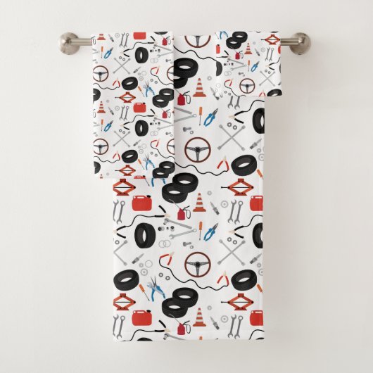 Auto Mechanic Automotive Tools Thema Bad Handdoek (Insitu)