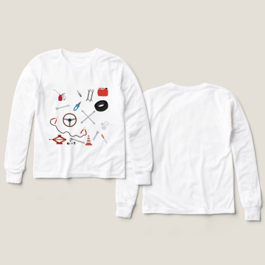 Auto Mechanic Automotive Tools Theme Boy (Voorkant /achterkant)