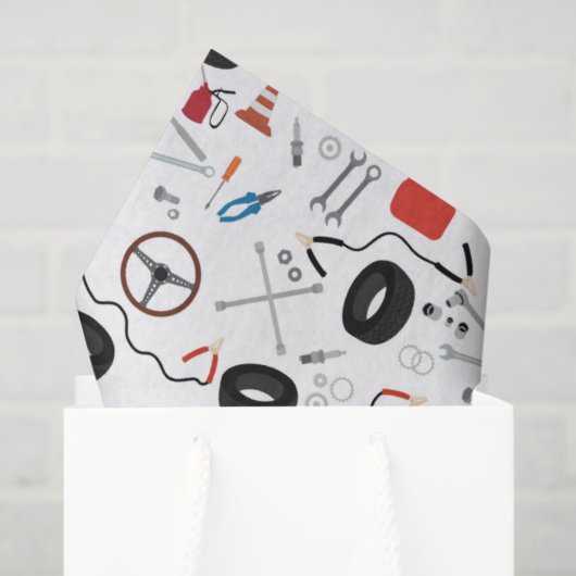 Auto Mechanic Automotive Tools Tissuepapier (Cadeauzakje)